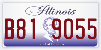 IL license plate B819055