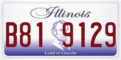 IL license plate B819129