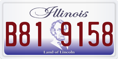 IL license plate B819158