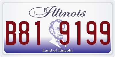 IL license plate B819199