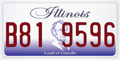 IL license plate B819596