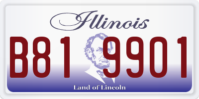 IL license plate B819901