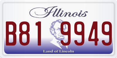 IL license plate B819949