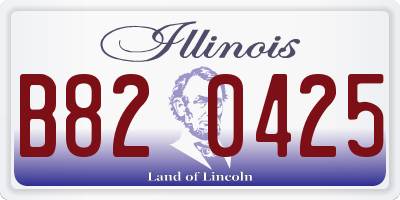 IL license plate B820425