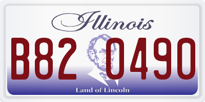 IL license plate B820490