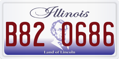IL license plate B820686