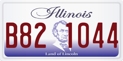 IL license plate B821044
