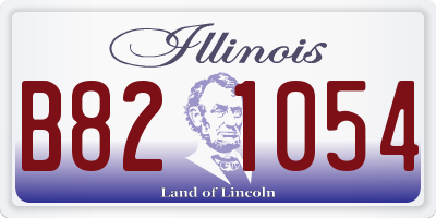 IL license plate B821054