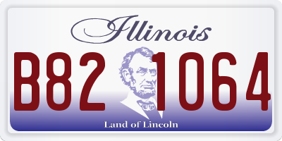 IL license plate B821064
