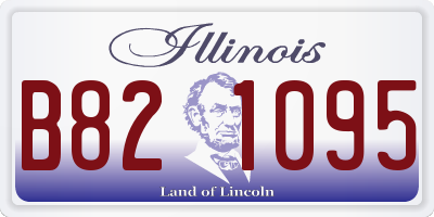 IL license plate B821095