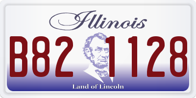IL license plate B821128
