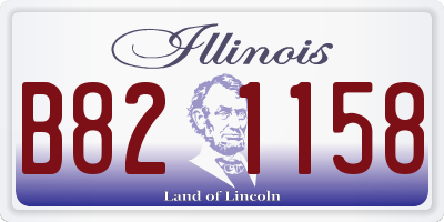 IL license plate B821158