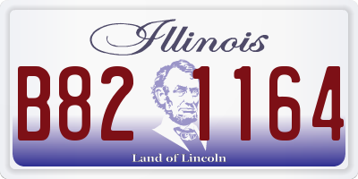 IL license plate B821164