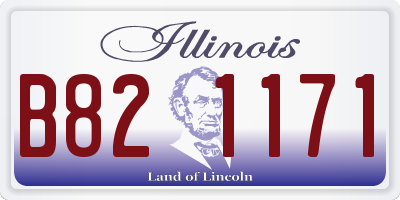 IL license plate B821171