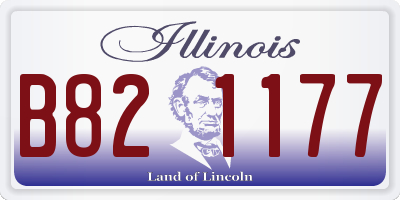 IL license plate B821177