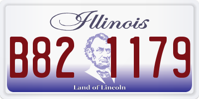 IL license plate B821179