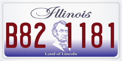 IL license plate B821181