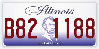 IL license plate B821188