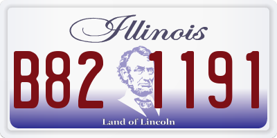 IL license plate B821191