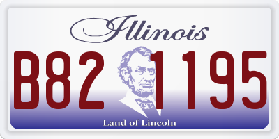 IL license plate B821195