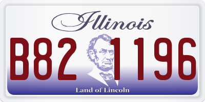 IL license plate B821196