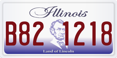 IL license plate B821218