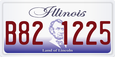 IL license plate B821225