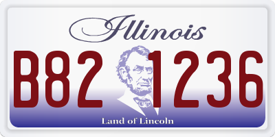 IL license plate B821236