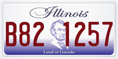 IL license plate B821257