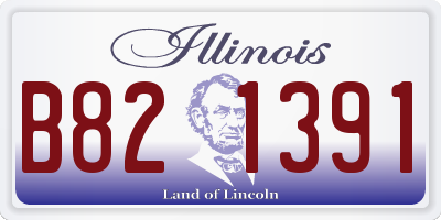 IL license plate B821391