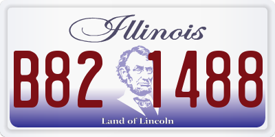IL license plate B821488