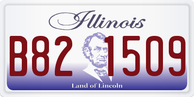 IL license plate B821509