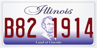 IL license plate B821914