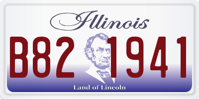 IL license plate B821941
