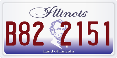 IL license plate B822151