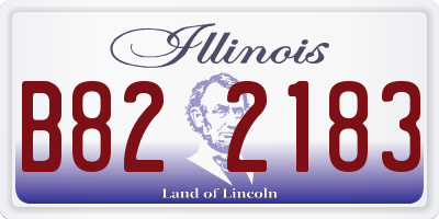 IL license plate B822183