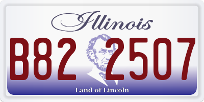 IL license plate B822507