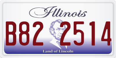 IL license plate B822514