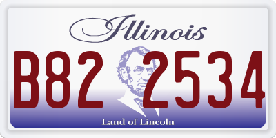 IL license plate B822534