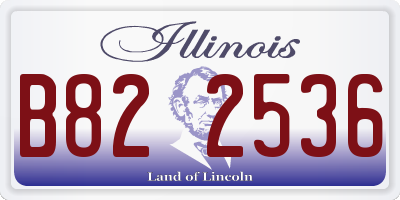 IL license plate B822536