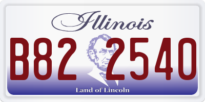 IL license plate B822540
