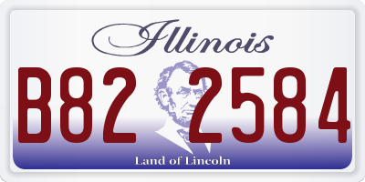 IL license plate B822584