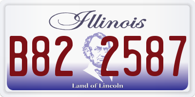IL license plate B822587