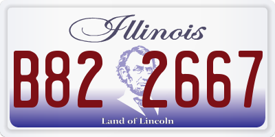 IL license plate B822667