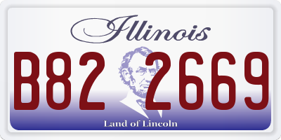 IL license plate B822669