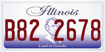 IL license plate B822678