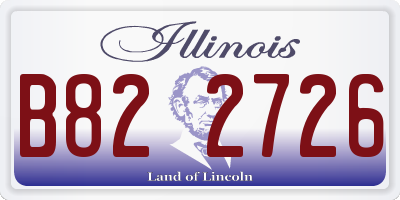 IL license plate B822726