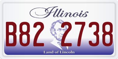 IL license plate B822738