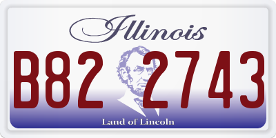 IL license plate B822743