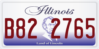 IL license plate B822765